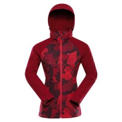 Kurtka damska softshell Alpine Pro Hoora. Czerwone kurtki sportowe damskie Alpine Pro, bez wzorów, z softshellu, bez kaptura. W wyprzedaży za 379.00 zł.