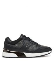 Guess Sneakersy FLFMIC ELE12 Czarny. Czarne obuwie sportowe damskie Guess, ze skóry, bez zapięcia. Za 309.99 zł.