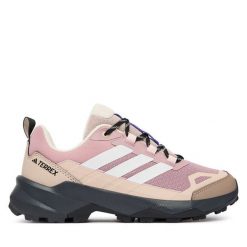 Trekkingi adidas. Czerwone obuwie trekkingowe damskie Adidas, bez zapięcia. Za 439.99 zł.