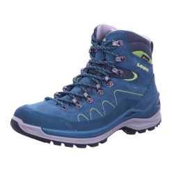 Buty trekkingowe damskie Lowa Toro Pro Mid Gtx. Niebieskie obuwie trekkingowe damskie Lowa, z materiału, za kostkę, bez zapięcia. Za 801.20 zł.
