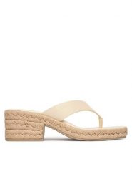 Calvin Klein Klapki Block Heel Espa 50 Thong Lth HW0HW02902 Beżowy. Brązowe klapki damskie Calvin Klein, bez wzorów, ze skóry, bez obcasa, bez zapięcia. Za 529.99 zł.