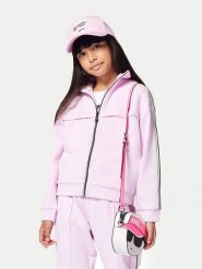 Karl Lagerfeld Kids Bluza Z30483 D Różowy Regular Fit. Czerwone bluzy dziewczęce Karl Lagerfeld Kids, bez wzorów, z bawełny, bez ramiączek, bez kaptura. Za 309.99 zł.
