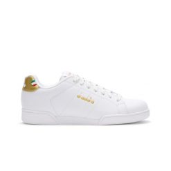 Trampki damskie DIADORA IMPULSE WN. Białe trampki damskie Diadora, bez wzorów, z materiału, bez zapięcia. Za 99.99 zł.
