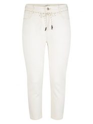 Tom Tailor Dżinsy - Slim fit - w kolorze białym rozmiar: 48/L28. Białe jeansy damskie Tom Tailor, z podwyższonym stanem. Za 118.56 zł.