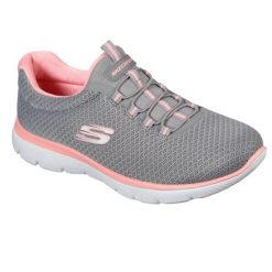 Obuwie Sportowe Damskie Skechers Summits Szary. Czerwone obuwie sportowe casual damskie Skechers, bez zapięcia. W wyprzedaży za 209.00 zł.