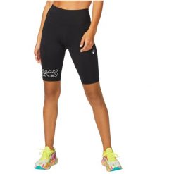 Spodenki sportowe damskie Asics Noosa Sprinter Short. Czarne spodenki sportowe damskie Asics, xs, bez wzorów, z elastanu. Za 129.99 zł.