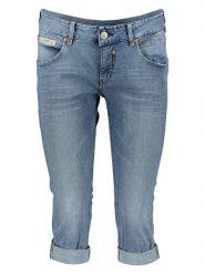 Herrlicher Rybaczki dżinsowe - Skinny fit - w kolorze niebieskim rozmiar: W25. Niebieskie rurki damskie Herrlicher, z aplikacjami, ze skóry. Za 92.21 zł.