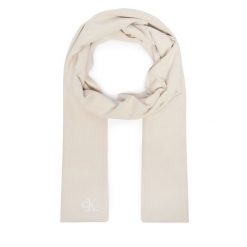 Szalik Calvin Klein. Białe szaliki damskie Calvin Klein, bez wzorów. Za 209.99 zł.