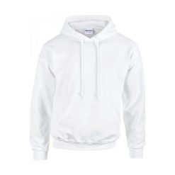 Bluza z kapturem Gildan Heavy Blend ®. Białe bluzy damskie GILDAN, m, bez wzorów, z bawełny, z kapturem. Za 80.90 zł.
