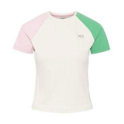 Koszulka damska Kari Traa Linnea. Brązowe bluzki damskie Kari Traa, bez wzorów, z elastanu, sportowe, bez kołnierzyka, bez ramiączek. Za 312.00 zł.