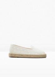 Espadryle. Brązowe balerinki damskie bonprix, bez wzorów, bez obcasa. Za 114.99 zł.