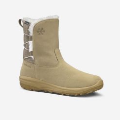 Second Life - Buty turystyczne damskie NH500 Mid skóra - Stan Doskonały. Brązowe obuwie trekkingowe damskie QUECHUA, ze skóry, bez zapięcia. Za 254.99 zł.