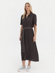 Roxy Sukienka koszulowa Island Escape Solid ERJWD03884 Szary Regular Fit. Szare sukienki damskie Roxy, bez wzorów, z wiskozy, bez ramiączek. Za 339.99 zł.