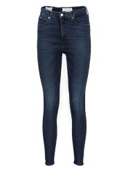 Calvin Klein Dżinsy - Skinny fit - w kolorze granatowym rozmiar: W26. Niebieskie jeansy damskie Calvin Klein, z podwyższonym stanem. Za 314.95 zł.
