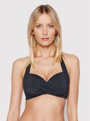 Seafolly Góra od bikini S.Collective Twist 30806-942 Czarny. Czarne bikini Seafolly, bez wzorów, z syntetyku. Za 369.99 zł.