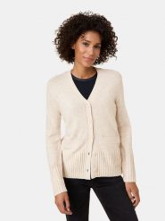 Gerry Weber Kardigan w kolorze beżowym rozmiar: 44. Brązowe kardigany damskie Gerry Weber, bez wzorów, z wełny. Za 171.28 zł.