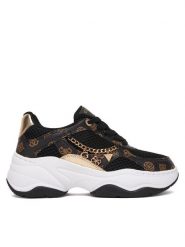 Guess Sneakersy FLPHAR FAL12 Czarny. Czarne obuwie sportowe damskie Guess, ze skóry, bez zapięcia. Za 589.99 zł.