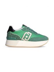 Liu Jo Skórzane sneakersy w kolorze zielonym rozmiar: 39. Zielone obuwie sportowe damskie Liu Jo, z materiału, bez zapięcia. Za 358.48 zł.