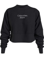 Calvin Klein Bluza w kolorze czarnym rozmiar: L. Czarne bluzy damskie Calvin Klein, l, bez wzorów, z bawełny, bez kaptura. Za 199.95 zł.