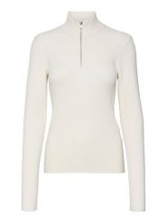 Vero Moda Sweter "Vmgold" w kolorze białym rozmiar: XS. Białe swetry klasyczne damskie Vero Moda, xs, prążkowane, bez kołnierzyka. Za 88.23 zł.