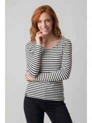 Alife and kickin Koszulka "Bertha" w kolorze czarno-białym rozmiar: L. Białe bluzki damskie Alife and Kickin, l, bez wzorów, bez kołnierzyka, bez ramiączek. Za 60.99 zł.