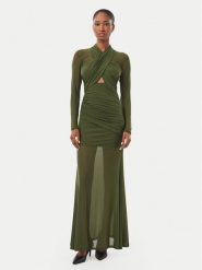 Bardot Sukienka wieczorowa Veria 59987DB Khaki Regular Fit. Brązowe sukienki damskie Bardot, bez wzorów, z syntetyku, wizytowe, bez ramiączek. Za 729.99 zł.