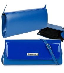 Torebka damska kopertówka wieczorowa chabrowa Beltimore W20. Niebieskie torebki klasyczne damskie Beltimore, ze skóry ekologicznej, na ramię, bez dodatków. Za 79.99 zł.