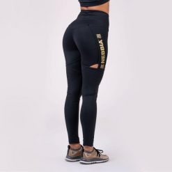 Legginsy fitness damskie Nebbia Honey Bunny Czarne. Czarne legginsy damskie Nebbia, l, bez wzorów, z elastanu. Za 293.15 zł.