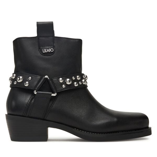 Botki Liu Jo. Czarne botki damskie Liu Jo, bez obcasa, na płaskiej podeszwie, bez zapięcia. Za 599.99 zł.