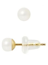 Pearl Addict Kolczyki-wkrętki z perłami w kolorze białym rozmiar: onesize. Białe kolczyki damskie Pearl Addict, z perłą, złote. Za 173.99 zł.