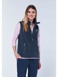 Polo Sylt Kamizelka polarowa w kolorze granatowym rozmiar: M. Niebieskie kamizelki damskie Polo Sylt, m, bez wzorów, z polaru, bez kaptura. Za 106.38 zł.