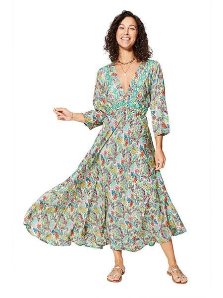 Ipanima Sukienka w kolorze zielonym ze wzorem rozmiar: 34-40. Zielone sukienki damskie Ipanima, bez wzorów, klasyczne, bez ramiączek. Za 66.00 zł.