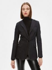 TWINSET Marynarka 232TP2390 Granatowy Regular Fit. Niebieskie marynarki i żakiety damskie Twinset, bez wzorów, z bawełny. Za 1,569.00 zł.