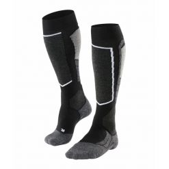 Podkolanówki damskie Falke SK2. Czarne skarpetki damskie Falke, bez wzorów, z materiału. Za 283.99 zł.