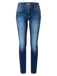 Timezone Dżinsy "Enya" - Slim fit - w kolorze niebieskim rozmiar: W31/L30. Niebieskie jeansy damskie Timezone, z podwyższonym stanem. Za 223.46 zł.