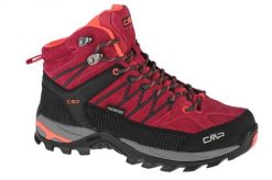 Buty trekkingowe damskie CMP Rigel Mid Wmn WP. Czarne obuwie trekkingowe damskie CMP, z materiału, bez zapięcia. Za 349.99 zł.
