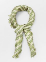 Becksöndergaard Jedwabna chusta "Dodera" w kolorze kremowo-zielonym - 65 x 65 cm rozmiar: onesize. Brązowe chusty damskie Becksöndergaard, bez wzorów, z jedwabiu. Za 169.67 zł.