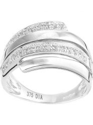 Revoni Złoty pierścionek z diamentami rozmiar: 49. Szare pierścionki damskie Revoni, z diamentem, złote. Za 1,935.99 zł.