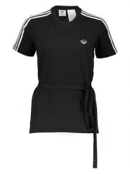 Adidas Koszulka w kolorze czarnym rozmiar: 34. Czarne bluzki damskie Adidas, bez wzorów, bez kołnierzyka, bez ramiączek. Za 43.78 zł.