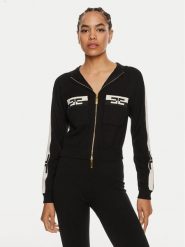 Elisabetta Franchi Sweter MK-56S-46E2 Czarny Regular Fit. Czarne swetry klasyczne damskie Elisabetta Franchi, s, z wiskozy, bez kołnierzyka. Za 1,369.00 zł.