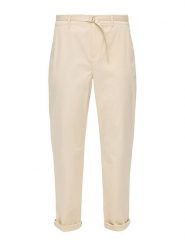 S.Oliver Spodnie chino w kolorze beżowym rozmiar: 34. Brązowe spodnie materiałowe damskie S.Oliver, bez wzorów, z tkaniny. Za 83.22 zł.