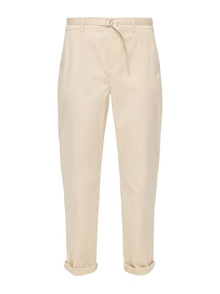 S.Oliver Spodnie chino w kolorze beżowym rozmiar: 34. Brązowe spodnie materiałowe damskie S.Oliver, bez wzorów, z tkaniny. Za 83.22 zł.