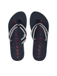 Tommy Hilfiger Japonki Th Webbing Summer Sandal FW0FW09193 Granatowy. Niebieskie klapki damskie Tommy Hilfiger, bez wzorów, z materiału, bez obcasa, bez zapięcia. Za 169.99 zł.