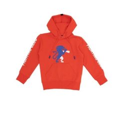 Bluza z bawełna z kaptur na czas wolny na co dzień. Czerwone bluzy damskie LEONE 1947 APPAREL, bez wzorów, z bawełny, bez kaptura. Za 105.21 zł.