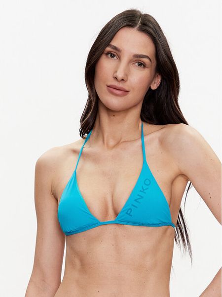 Pinko Góra od bikini Bagnanti 101038 A0S4 Niebieski. Niebieskie bikini Pinko, bez wzorów, z syntetyku. Za 349.99 zł.