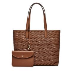 Torebka MICHAEL Michael Kors. Brązowe shopper bag MICHAEL Michael Kors, bez wzorów, bez dodatków. Za 1,089.00 zł.