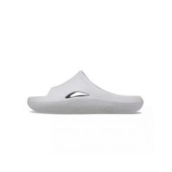 Klapki damskie Crocs Mellow Slide. Szare klapki damskie Crocs, bez wzorów, z materiału, bez obcasa, bez zapięcia. Za 260.35 zł.