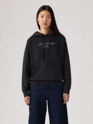 Levi's Bluza w kolorze czarnym rozmiar: M. Czarne bluzy damskie Levi's, m, bez wzorów, z kapturem. Za 174.84 zł.