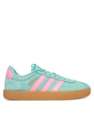 Adidas Sneakersy Vl Court 3.0 IH6518 Niebieski. Niebieskie obuwie sportowe damskie Adidas, ze skóry, bez zapięcia. Za 299.99 zł.
