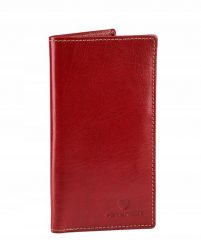 Portfel damski czerwony slim Peterson PTN 359-2-3-1. Czerwone portfele damskie Peterson, bez wzorów, ze skóry. Za 89.99 zł.